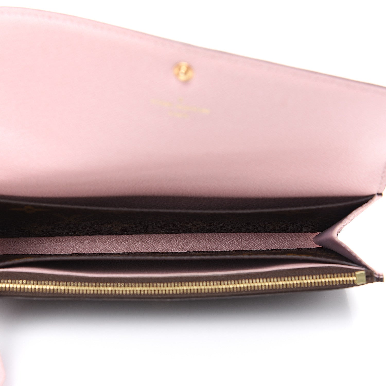 Louis Vuitton Monogram Emilie Wallet Rose Ballerine 4 of 10