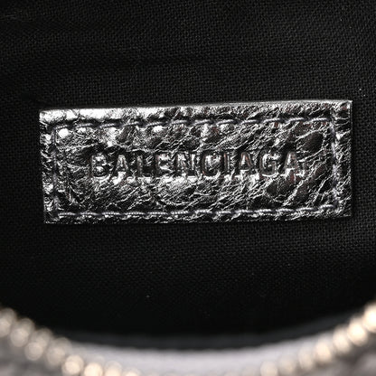 Balenciaga Metallic Agneau Arena Le Cagole Shoulder Bag XS Silver 6 of 10