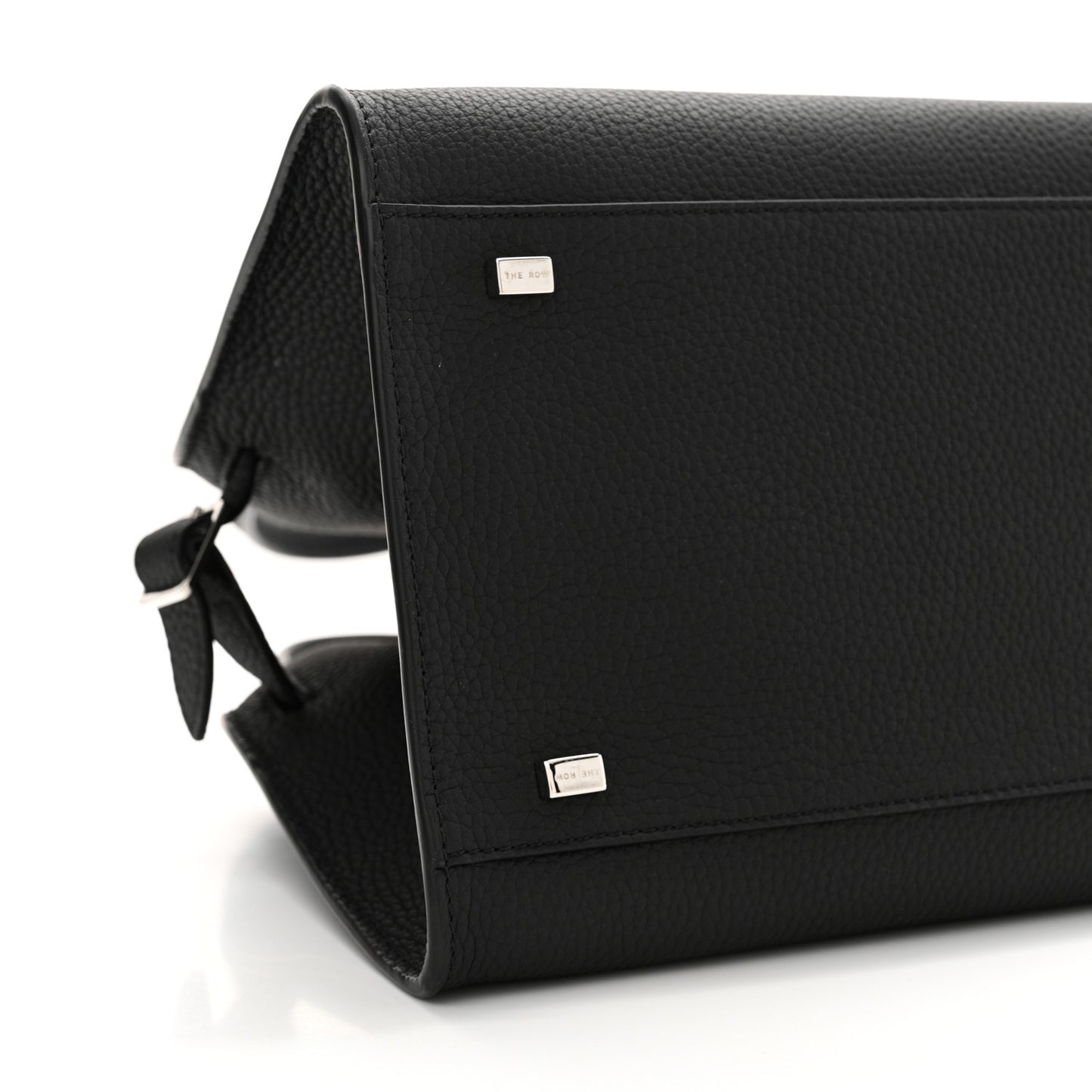 Grained Calfskin Soft Margaux 10 Bag Black