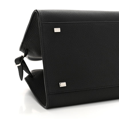 The Row Grained Calfskin Soft Margaux 10 Bag Black 8 of 10