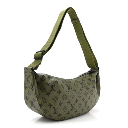 Louis Vuitton Monogram Hamac Bag Khaki Green Vermillion Red 3 of 9