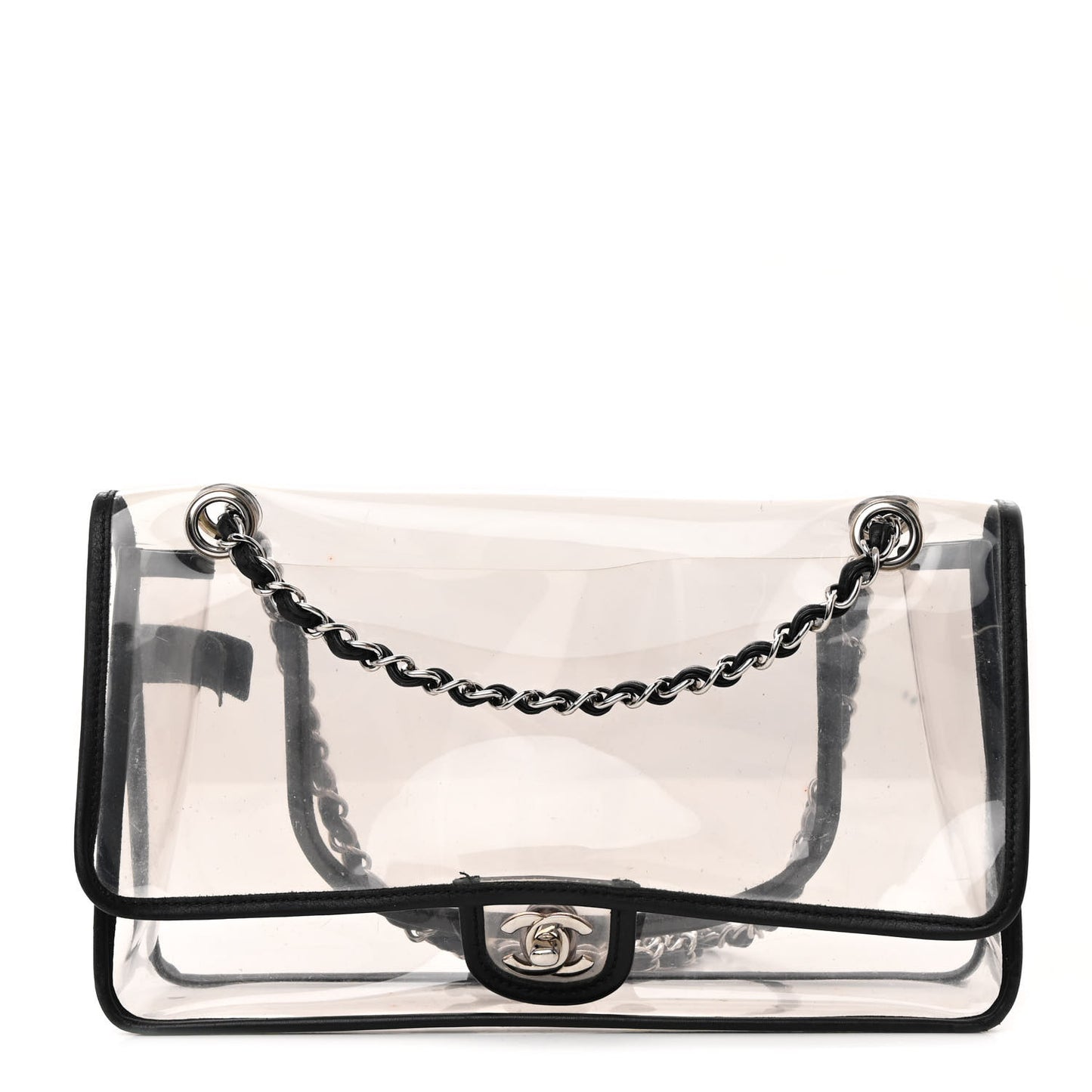 Lambskin Vinyl Large Naked Flap Black