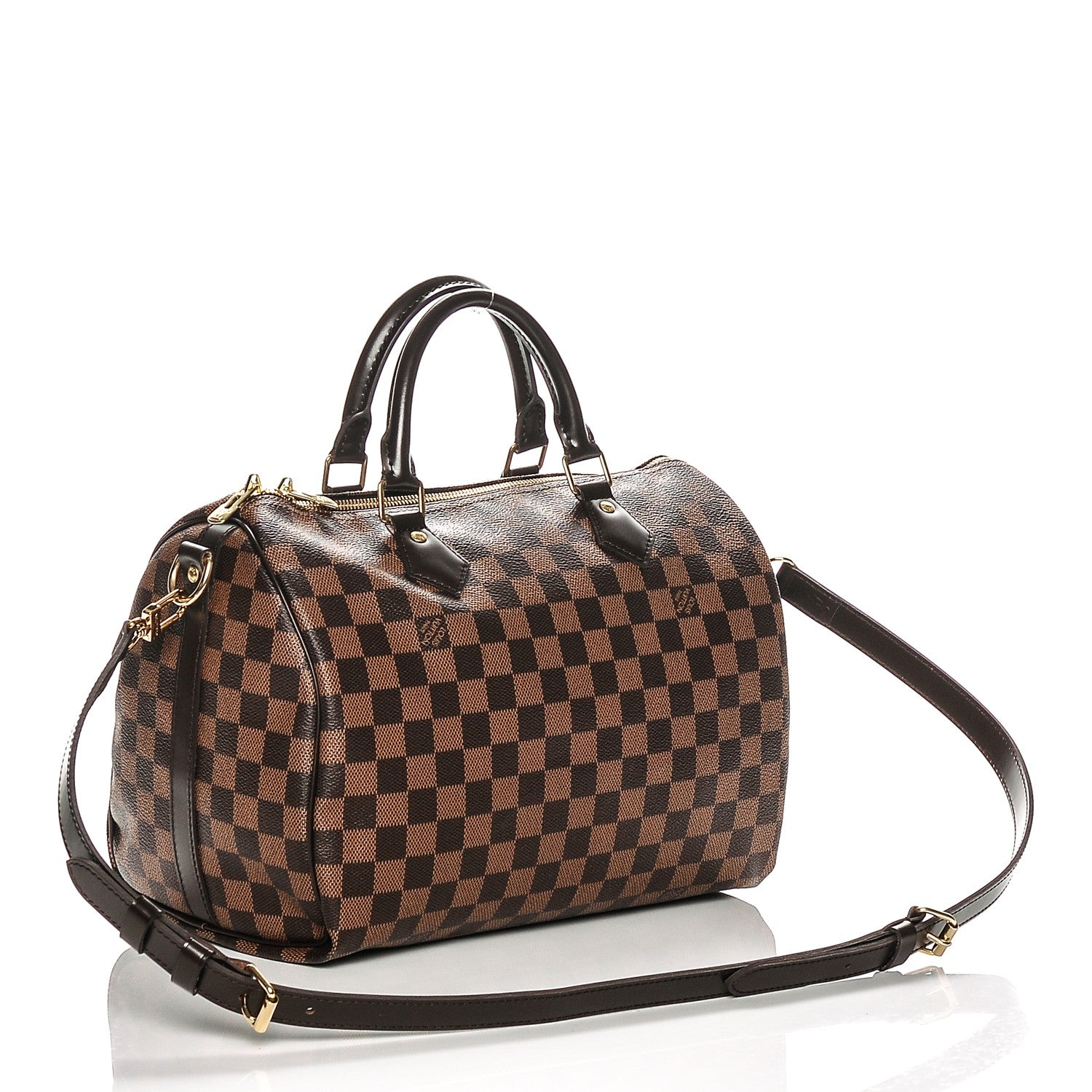 Louis Vuitton Damier Ebene Speedy Bandouliere 30 3 of 8