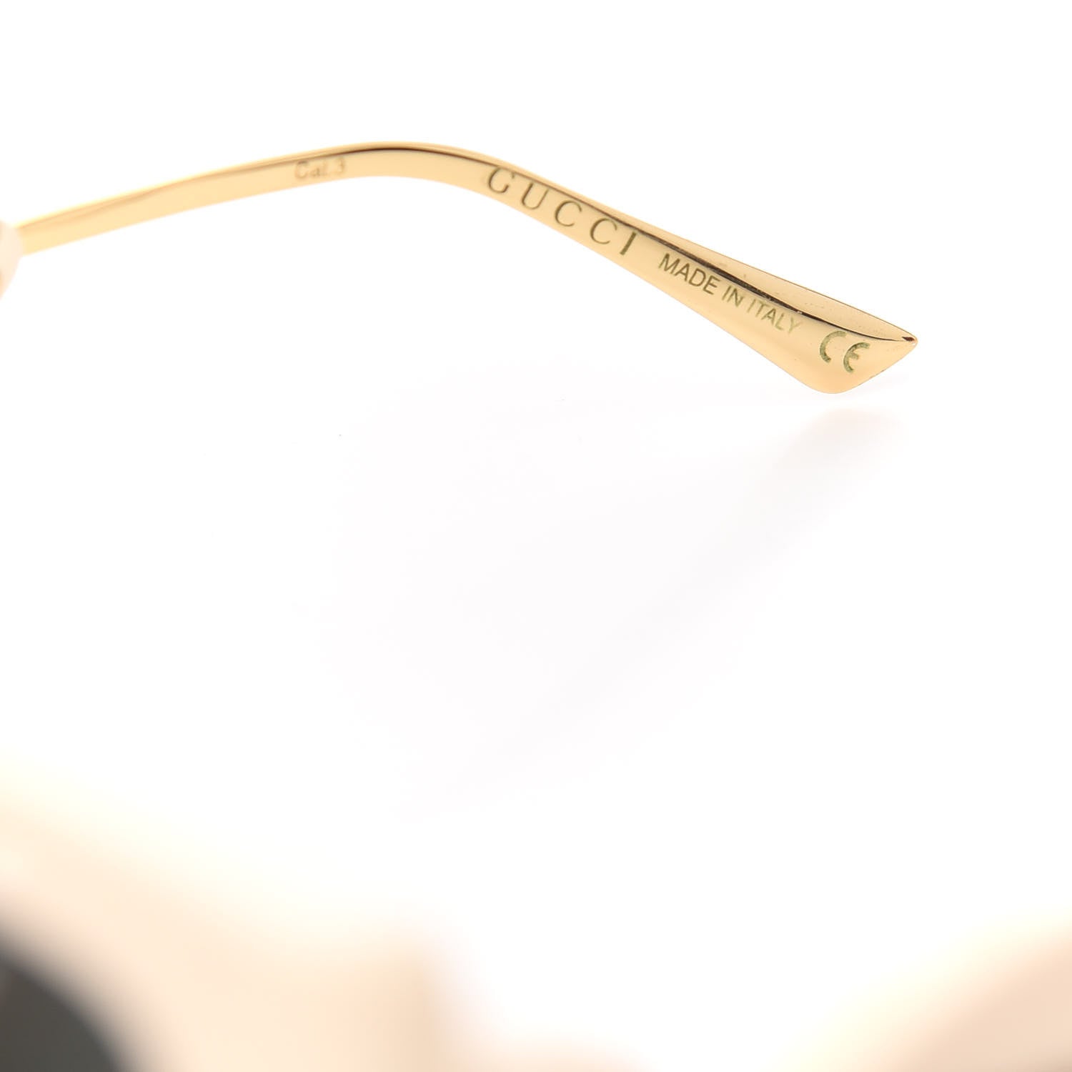 Gucci Acetate Square Frame Wing Sunglasses GG0535S Ivory 6 of 7