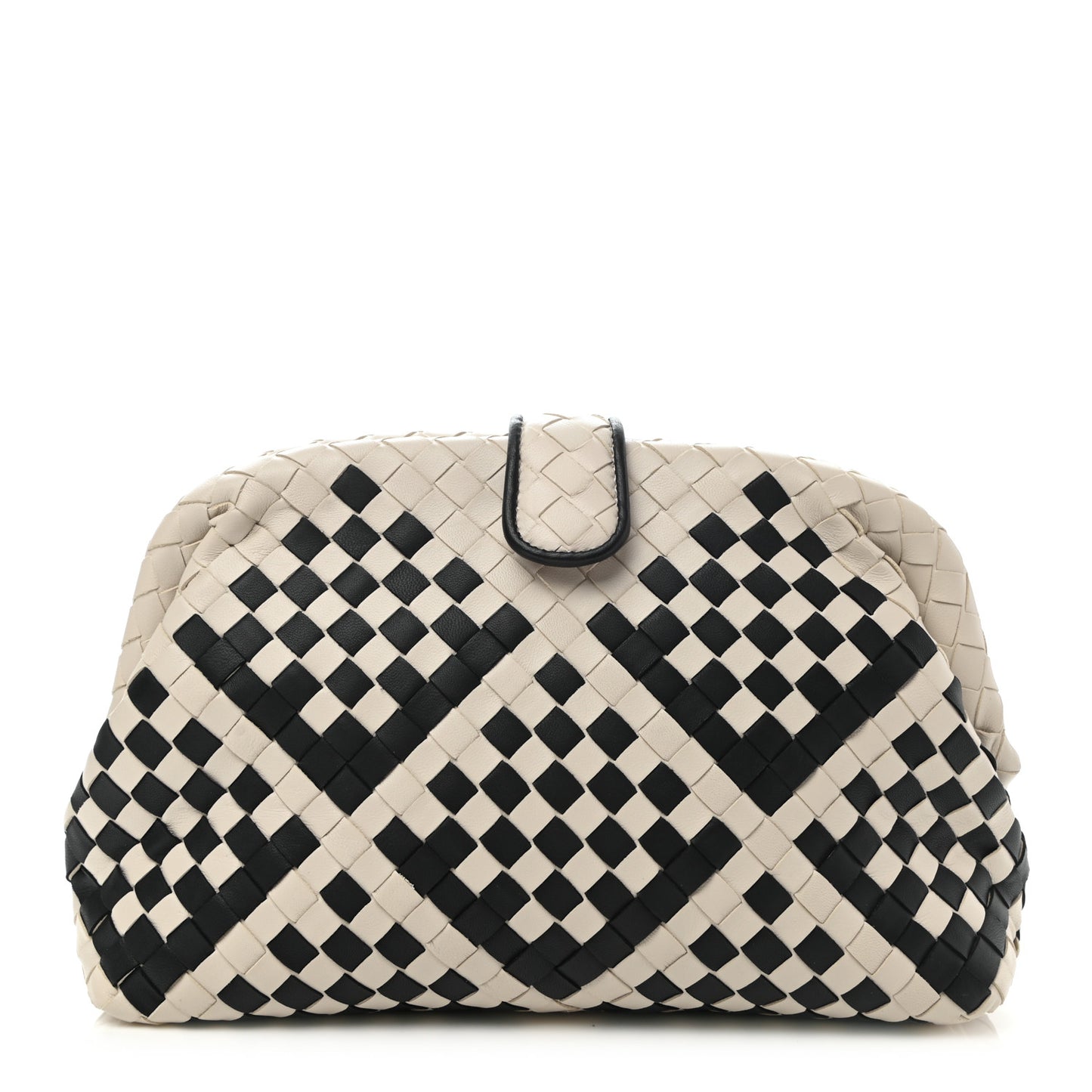 Nappa Intrecciato The Lauren 1980 Clutch Mist Black