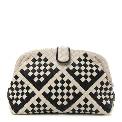 Bottega Veneta Nappa Intrecciato The Lauren 1980 Clutch Mist Black 1 of 6