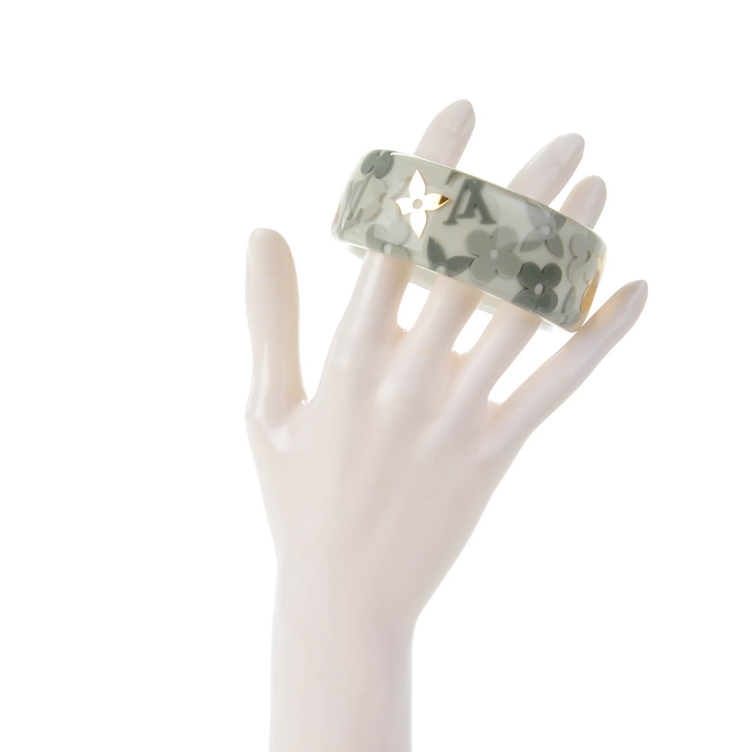 Louis Vuitton Resin Farandole Bracelet Medium Silver 2 of 4