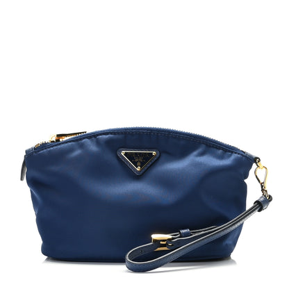 Prada Tessuto Nylon Cosmetic Pouch Royal 1 of 9