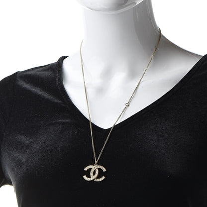 Chanel Pearl CC Pendant Necklace Gold 2 of 5