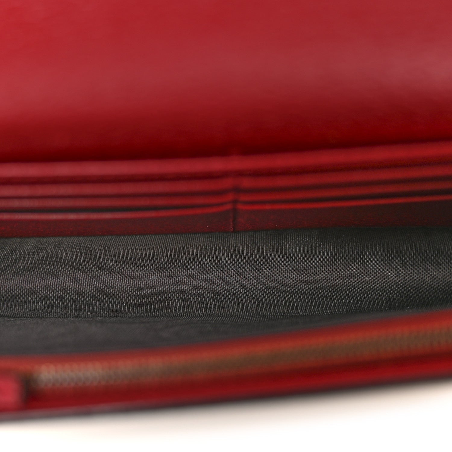 Gucci GG Supreme Monogram Web Queen Margaret Chain Wallet Red 8 of 11
