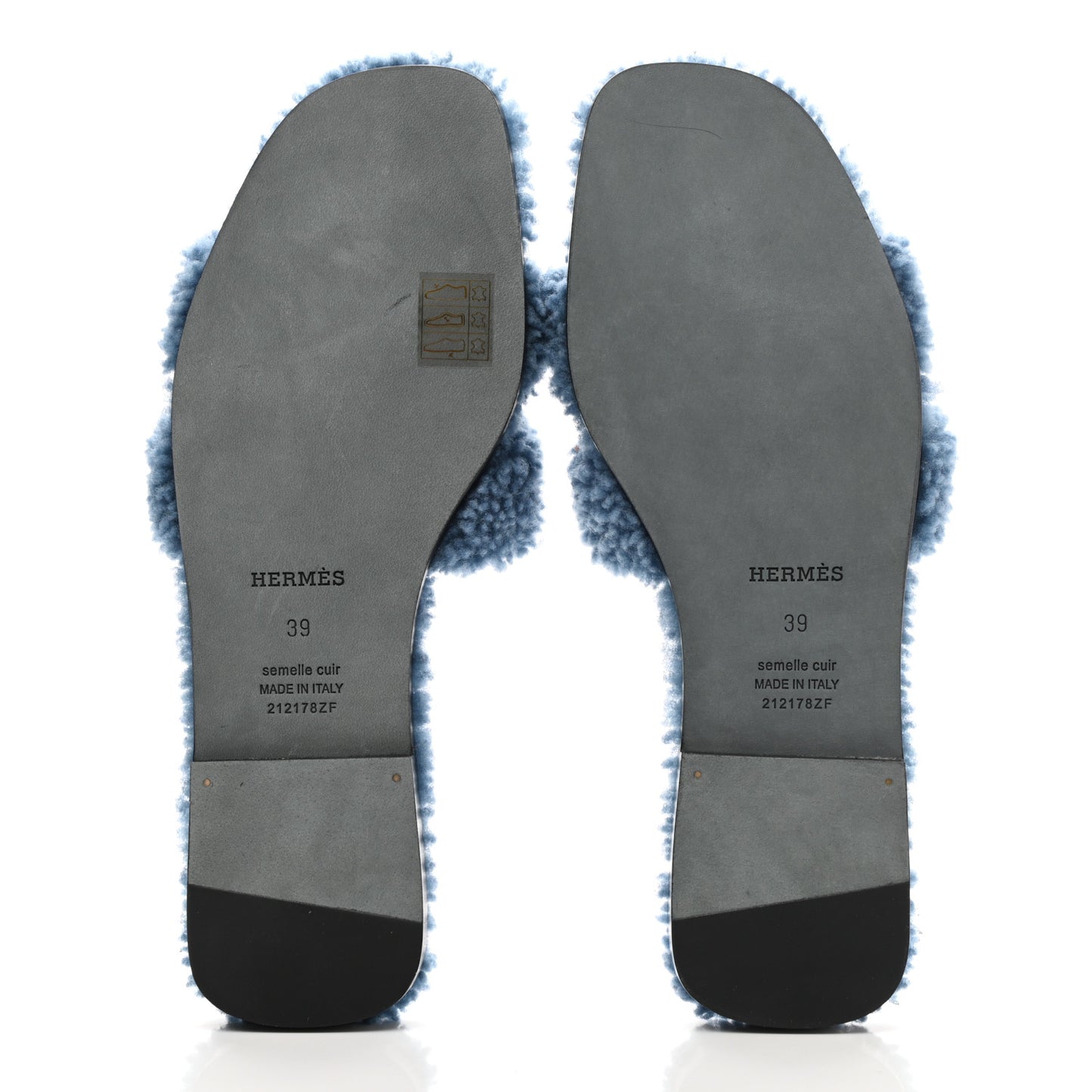 Woolskin Oran Sandals 39 Bleu