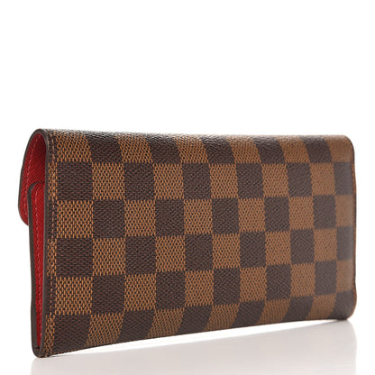 Louis Vuitton Damier Ebene Josephine Wallet Red 3 of 9
