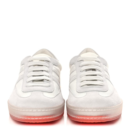 Hermes Technical Mesh Suede Boomerang Sneakers 42.5 White 2 of 10