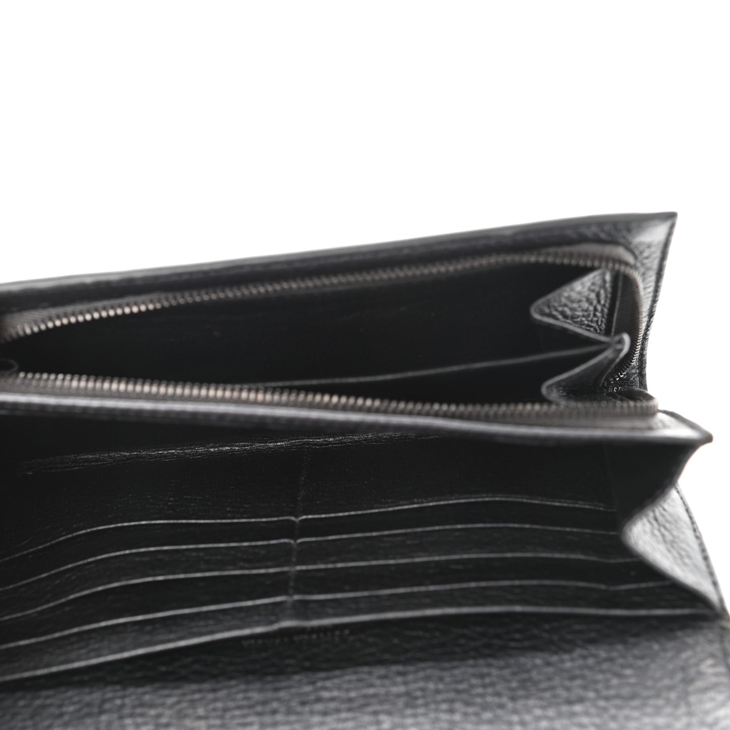Cervo Intrecciato Continental Flap Wallet Gunmetal
