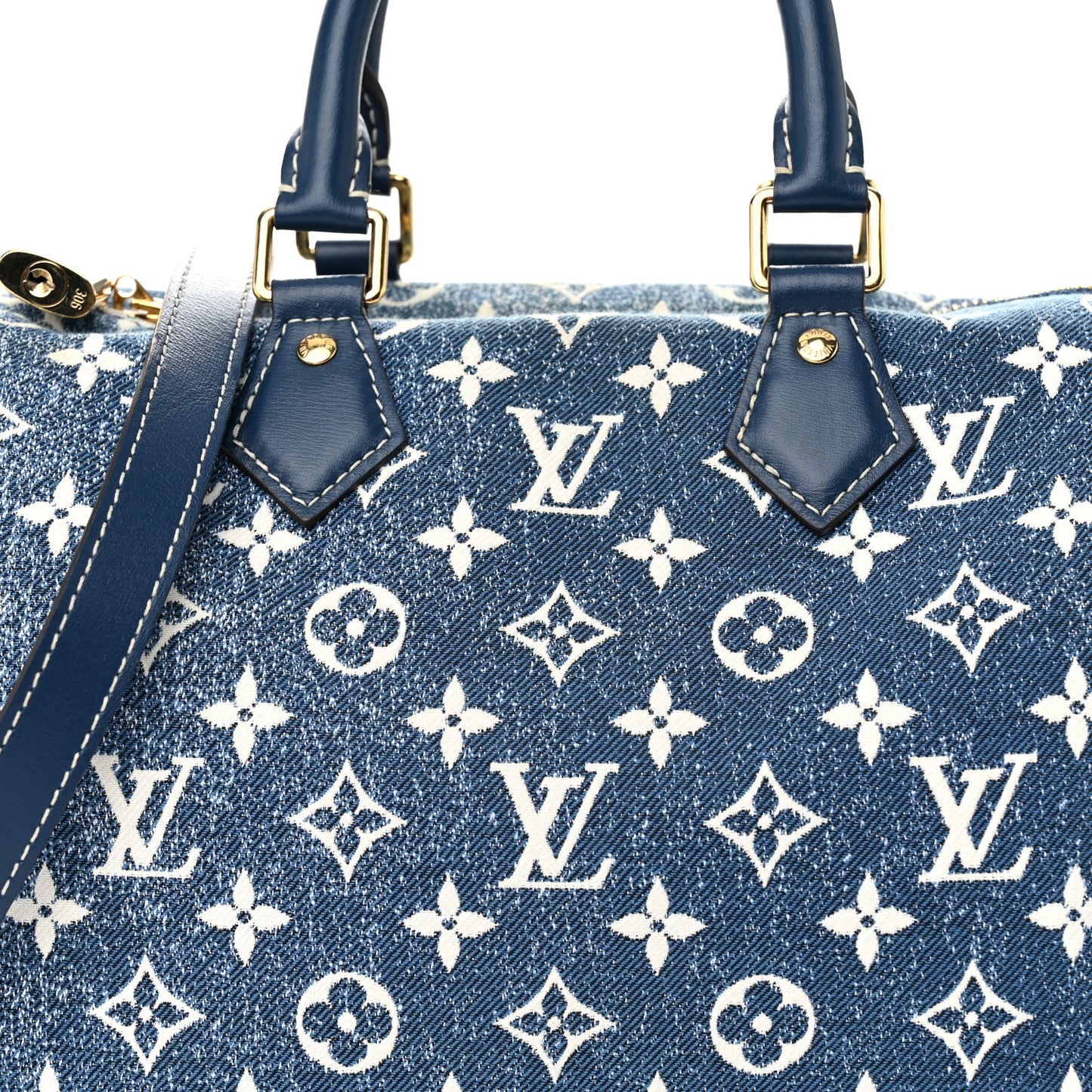 Monogram Jacquard Denim Speedy Bandouliere 25 Bleu
