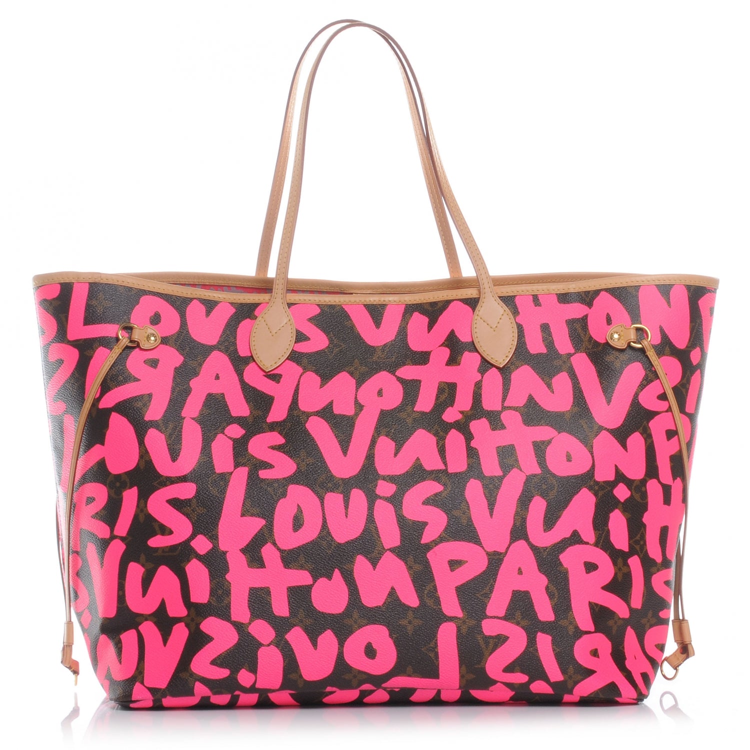 Louis Vuitton Monogram Graffiti Neverfull GM Fuchsia 1 of 7