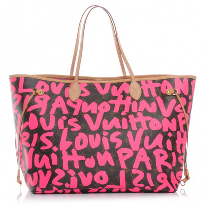 Louis Vuitton Monogram Graffiti Neverfull GM Fuchsia 1 of 7