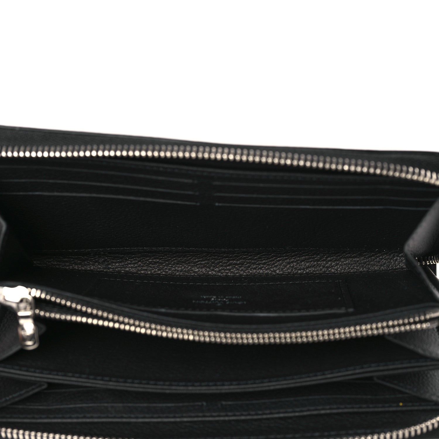 Louis Vuitton Calfskin Zippy Lockme Wallet Black 5 of 6