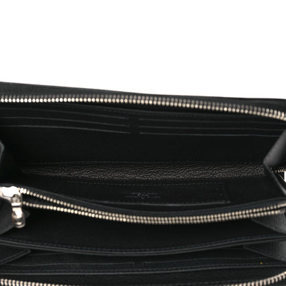 Louis Vuitton Calfskin Zippy Lockme Wallet Black 5 of 6