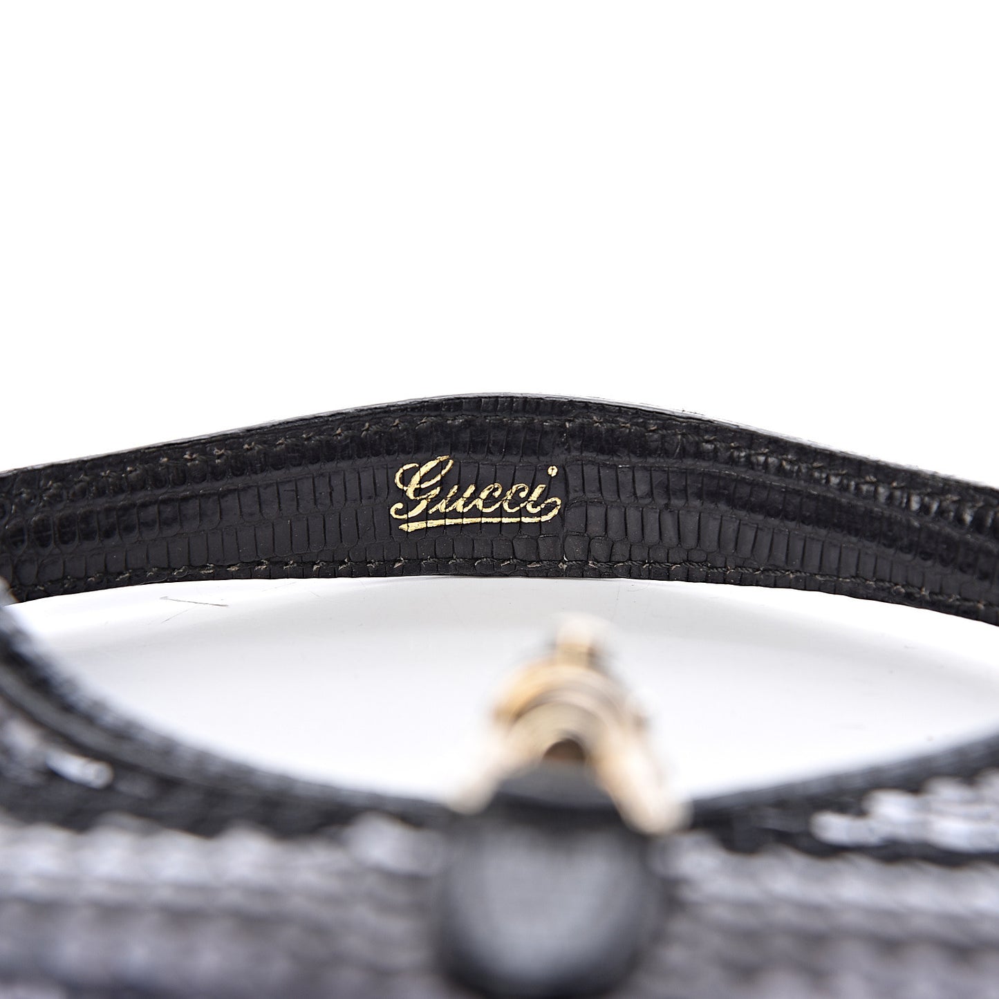 Sequin Lizard Jackie O Hobo Black
