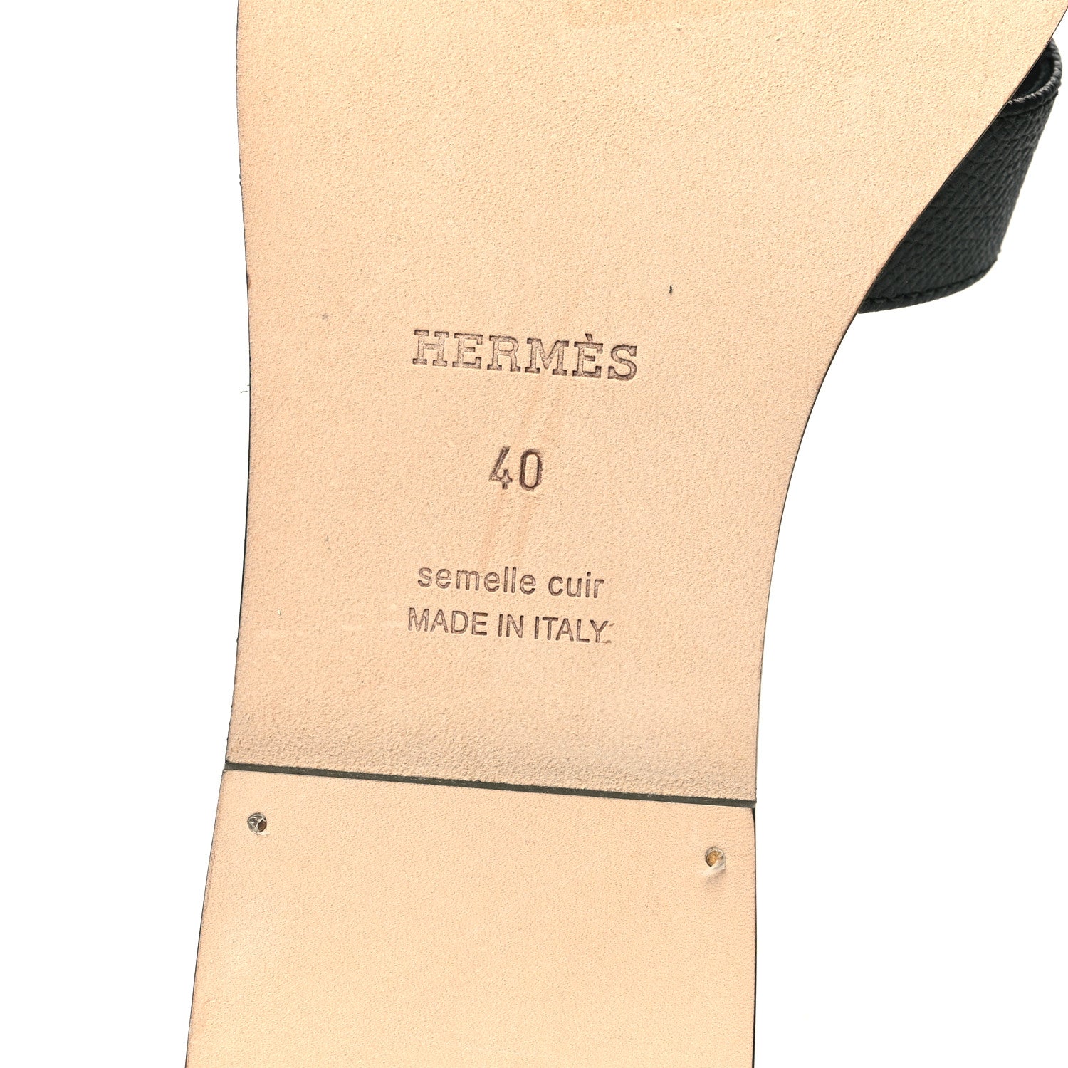 Hermes Calfskin Oran Sandals 40 Vert Viride 7 of 10