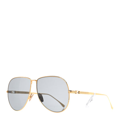 Fendi Metal Aviator Sunglasses FF 0437 Gold 1 of 6