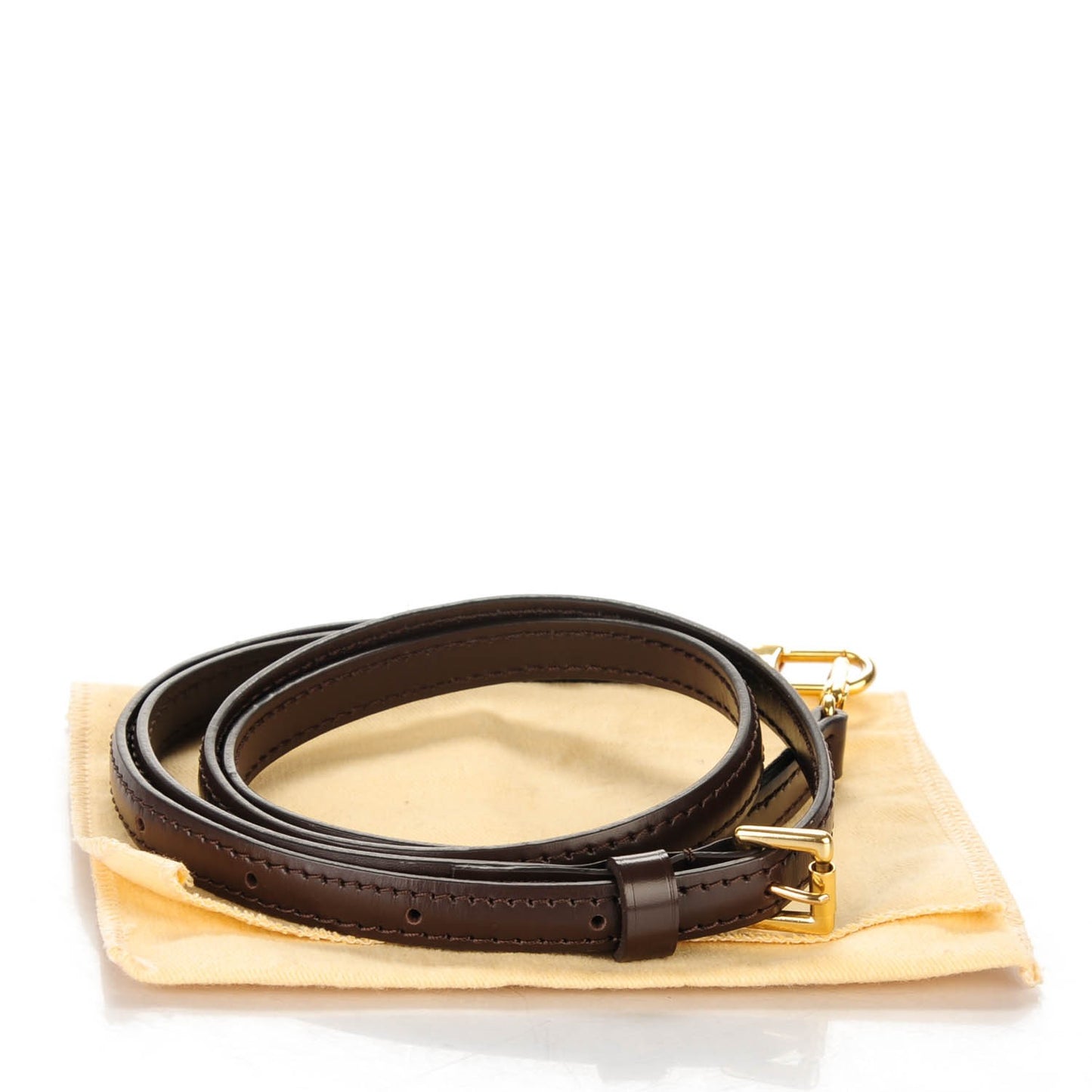 Calfskin 12mm Adjustable Shoulder Strap Brown