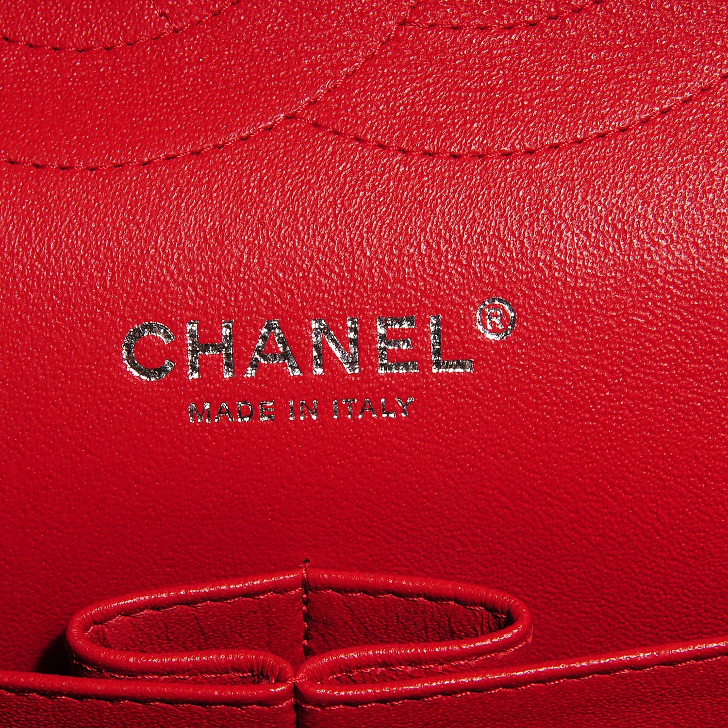 Chanel Lambskin Quilted Jumbo Double Flap Red 8 of 9