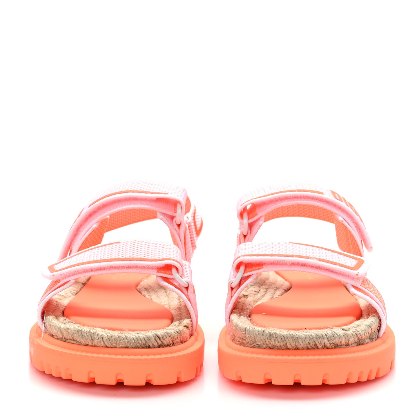 Technical Knit Jute Dioract 10mm Sandals 37.5 White Orange