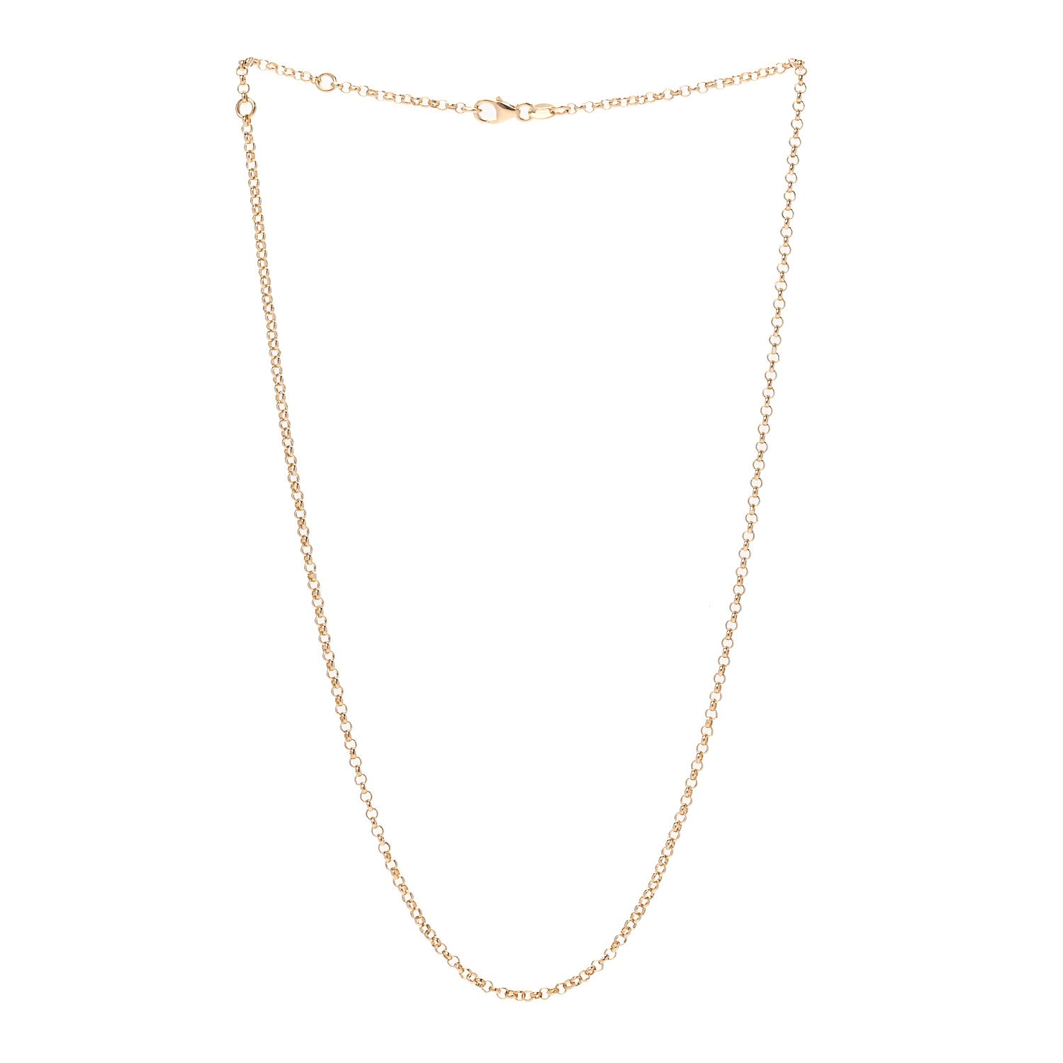 Foundrae 18K Yellow Gold Small Belcher Chain Link Necklace 3 of 5