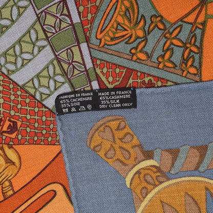 Hermes Cashmere Silk Etendards et Bannieres Scarf 90 3 of 10