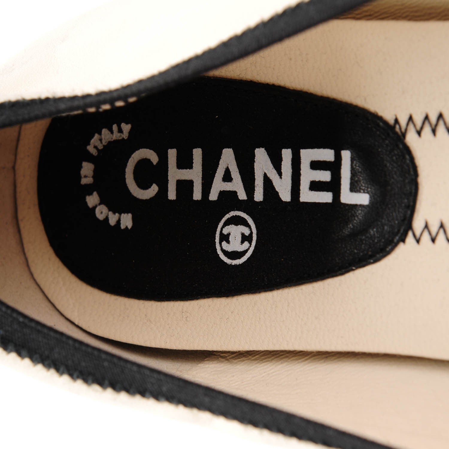 Chanel Lambskin Elastic Mocassin CC Flats 41 White Black 7 of 7