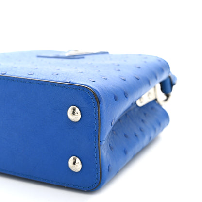Louis Vuitton Ostrich Capucines Mini Saphir 8 of 8