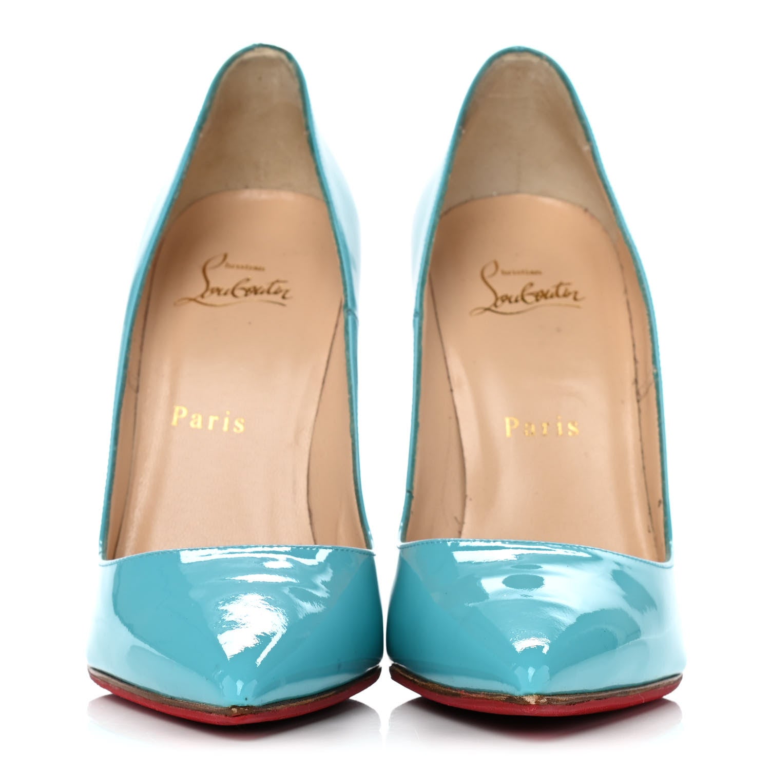 Christian Louboutin Patent So Kate 120 Pumps 37.5 Pacific 2 of 10