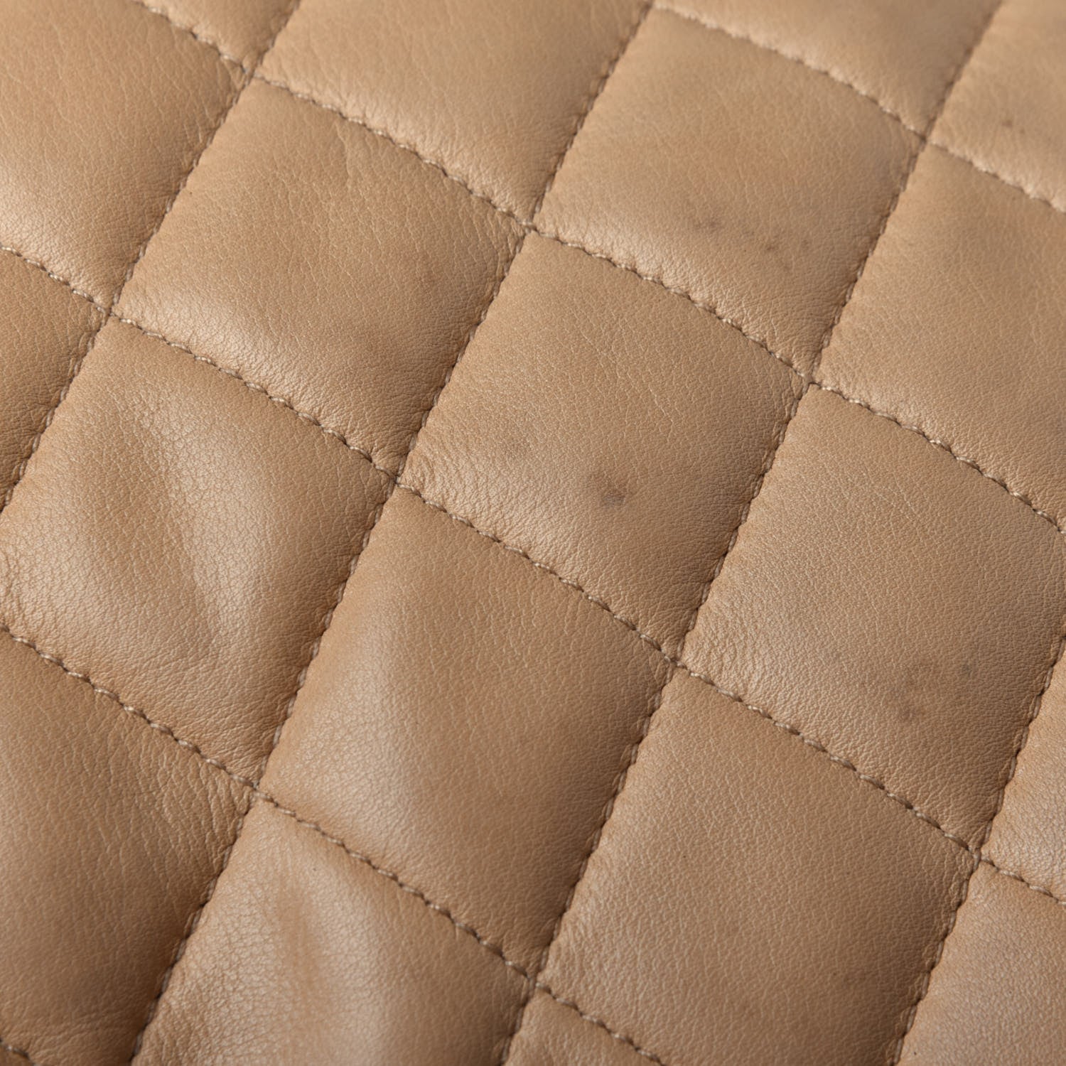 Chanel Lambskin Quilted Shoulder Bag Beige 13 of 14