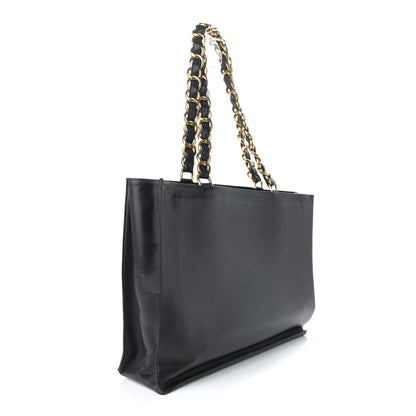 Chanel Calfskin CC Tote Black 2 of 10