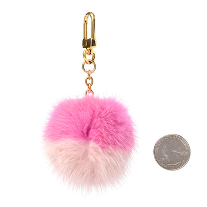 Louis Vuitton Mink Fluo Bubble Bag Charm Key Holder Pink 2 of 4