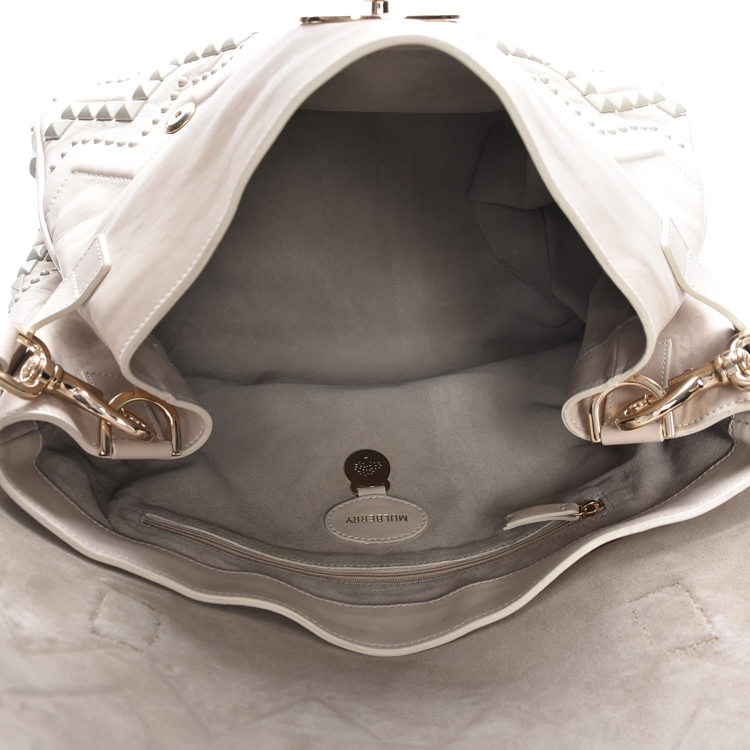 Mulberry Smooth Touch Oversized ZigZag Alexa Snowball White 6 of 8