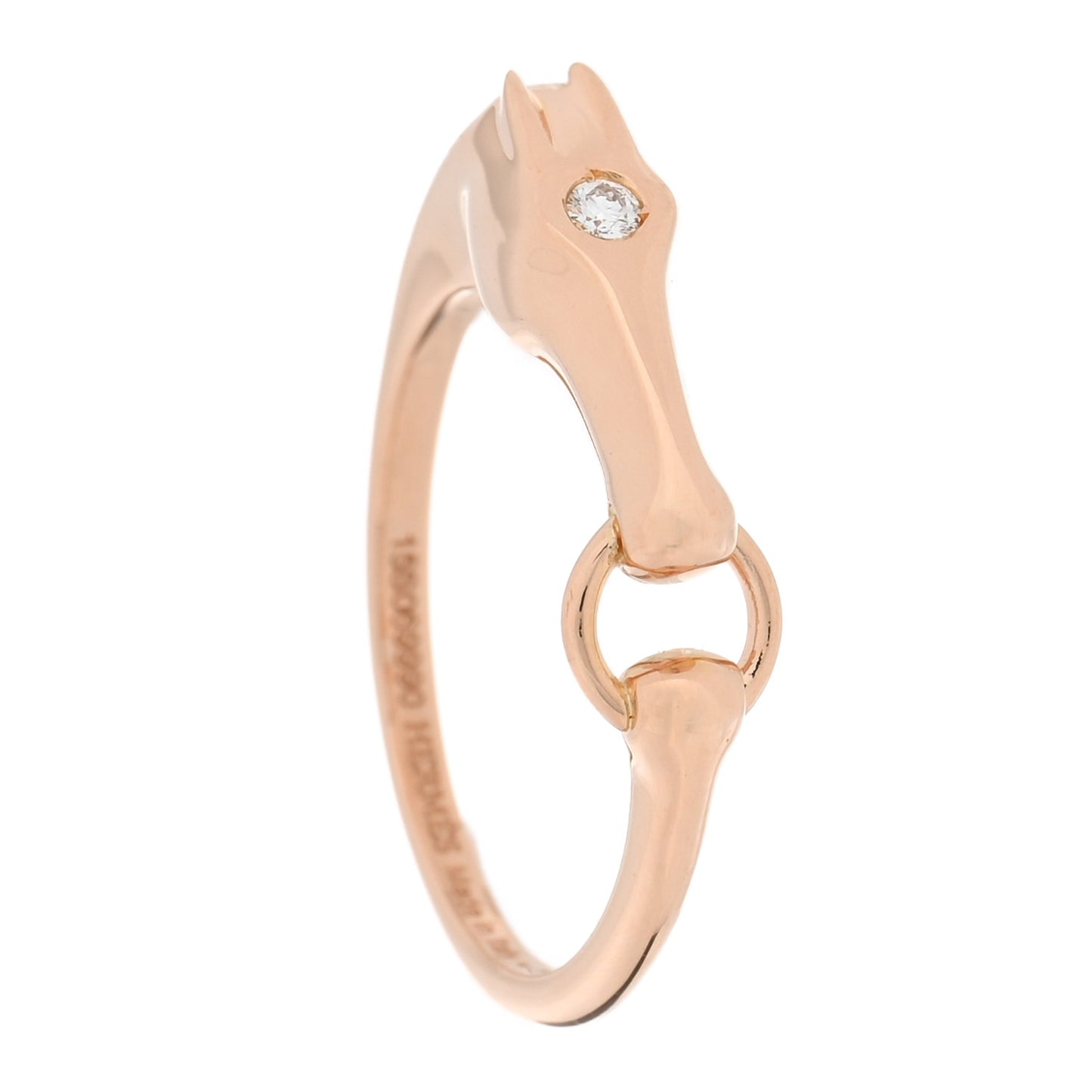 18K Rose Gold Diamond TPM Galop Ring 53 6.5