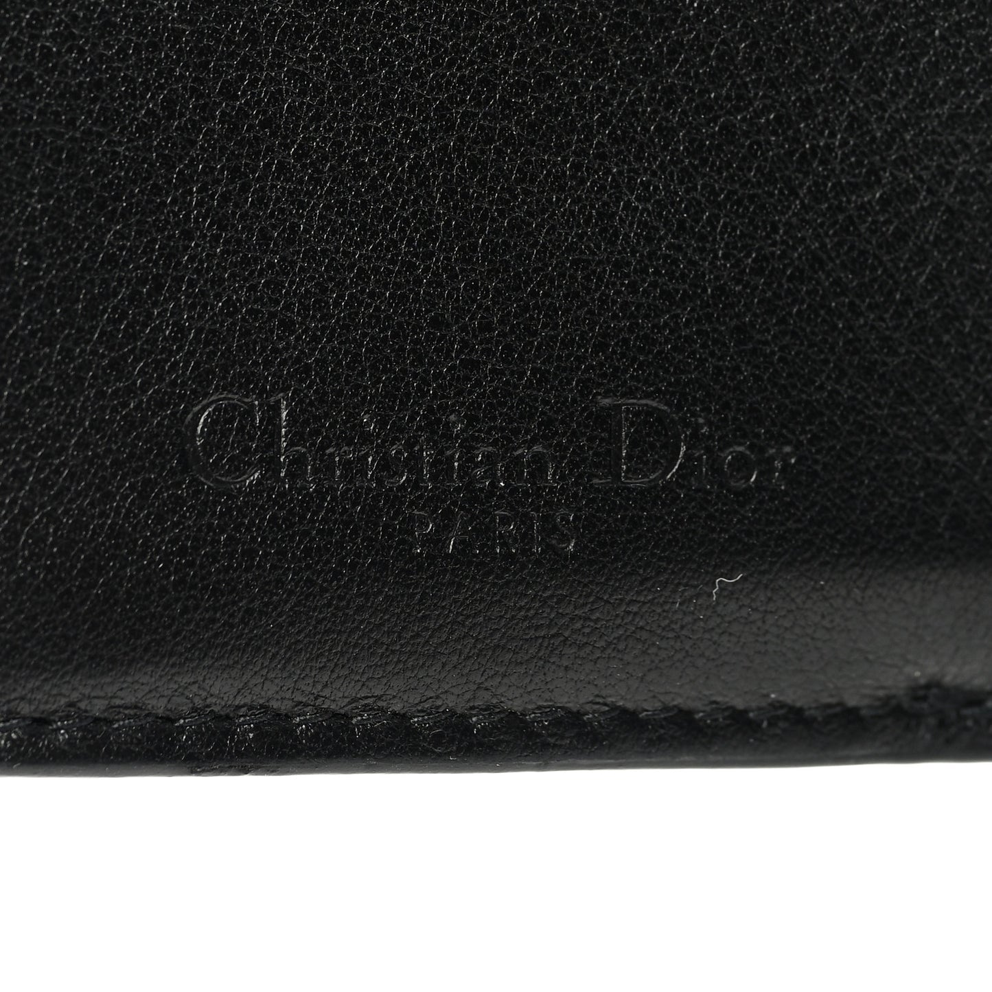 Patent Cannage Lady Dior Lotus Wallet Black