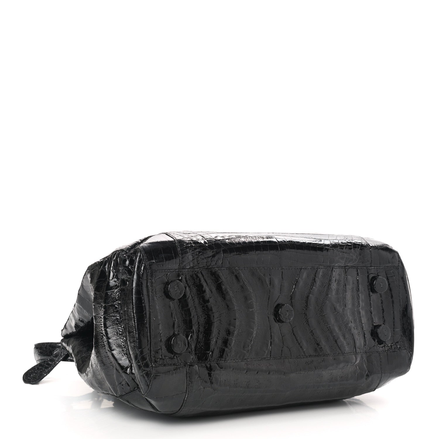Nancy Gonzalez Crocodile Top Handle Satchel Black 4 of 10