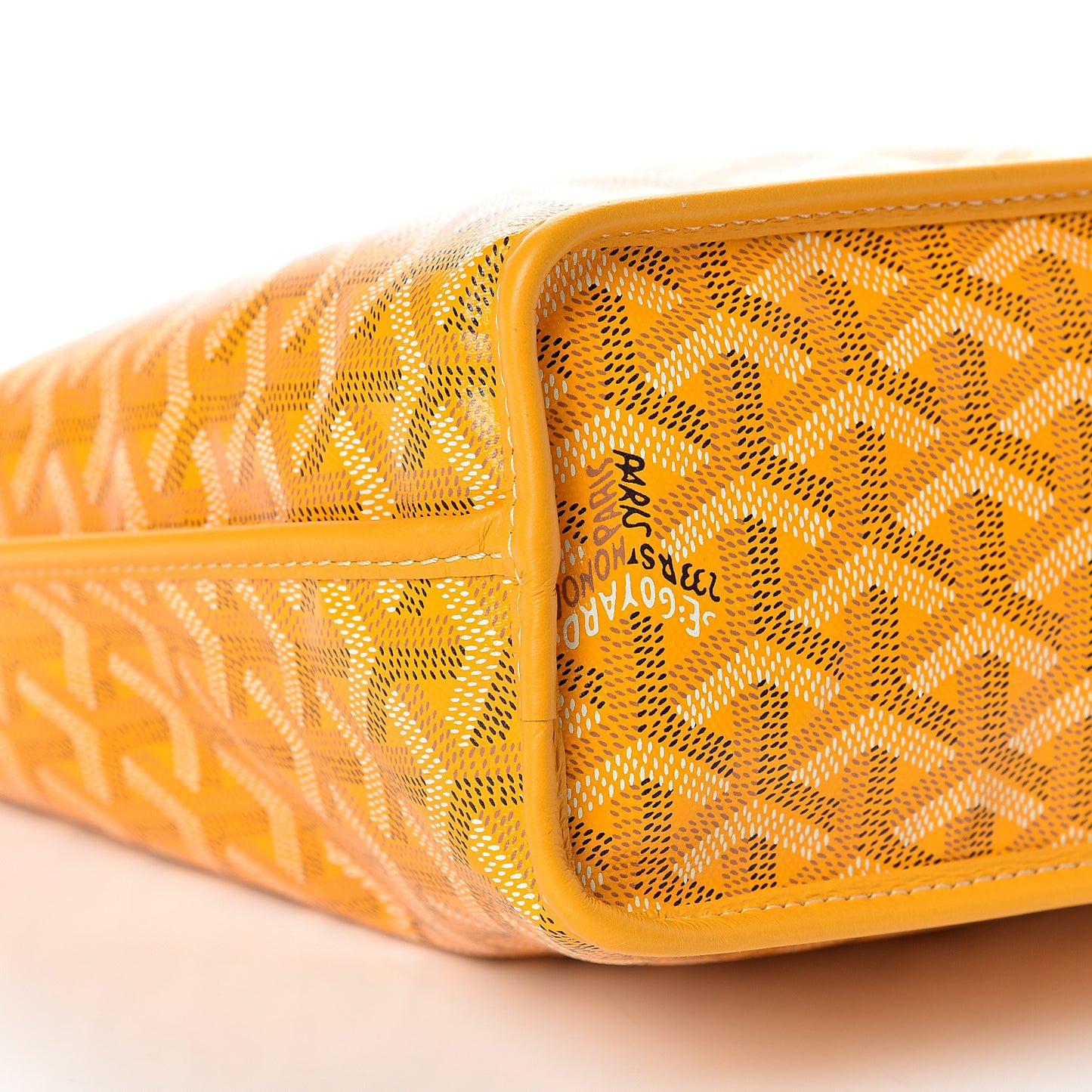 Goyardine Reversible Mini Anjou Yellow