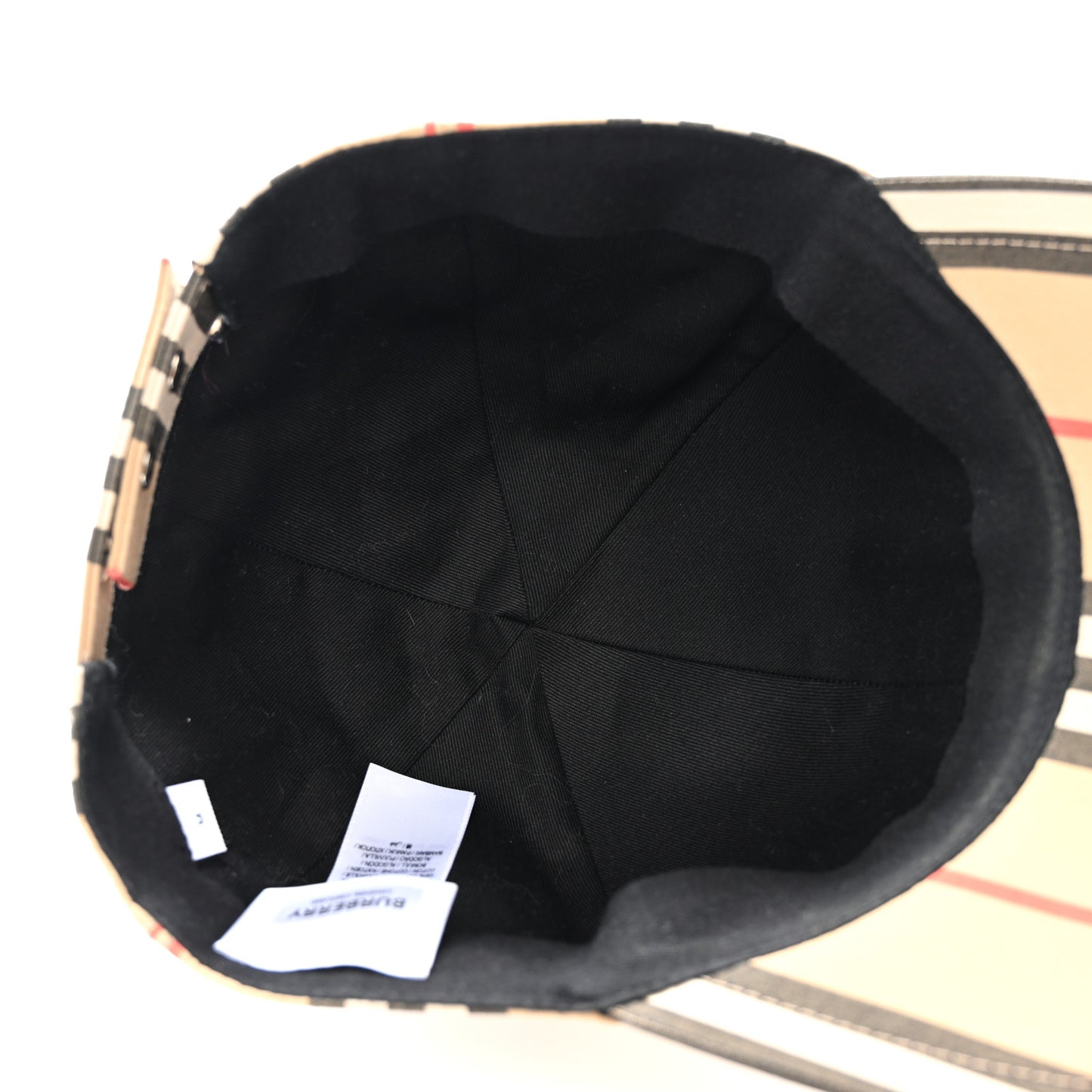 Cotton Vintage Check Monogram Baseball Hat M Archive Beige