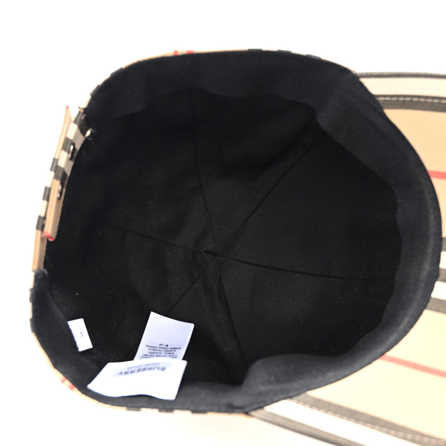 Burberry Cotton Vintage Check Monogram Baseball Hat M Archive Beige 7 of 8