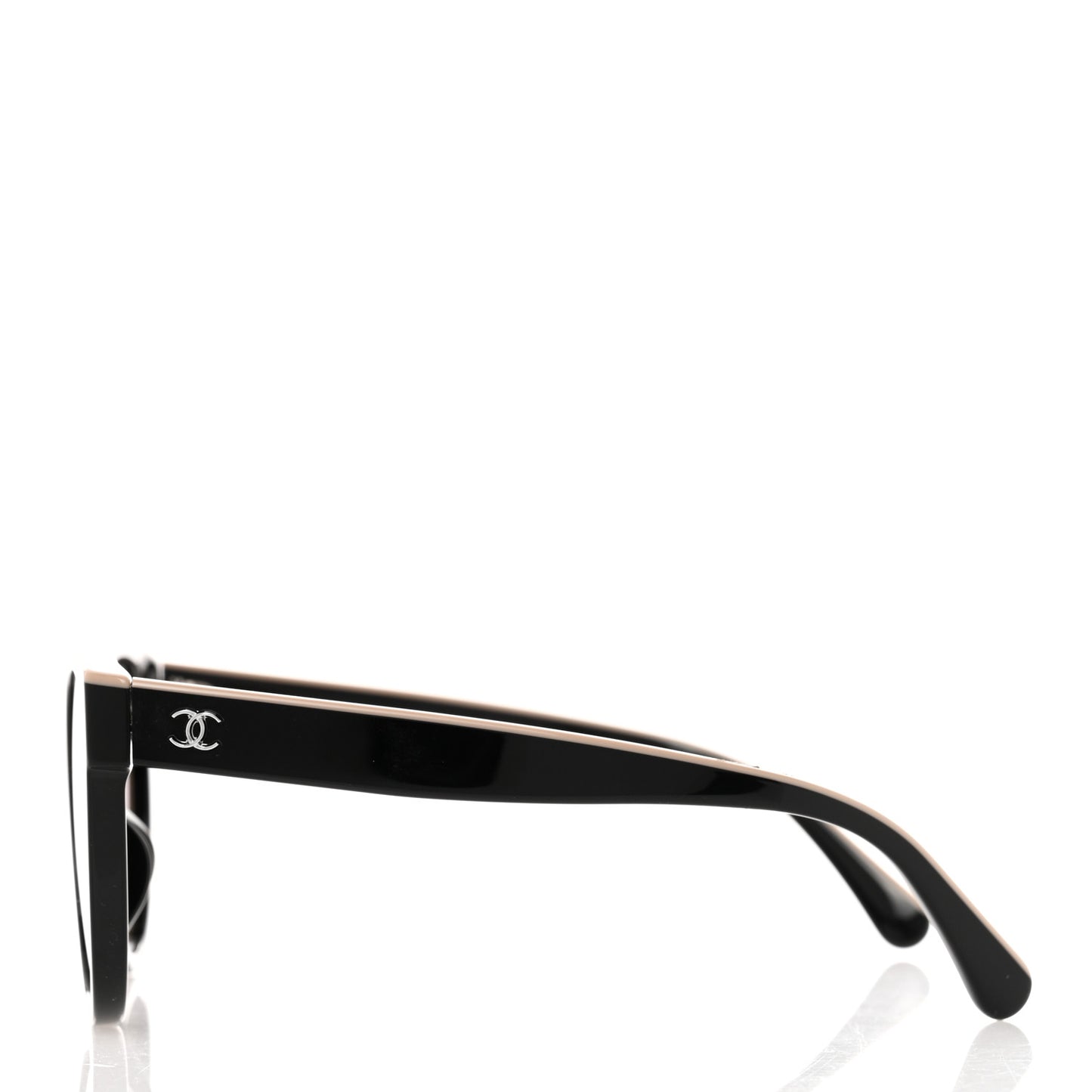 Acetate CC Butterfly Sunglasses 5414-A Black Beige