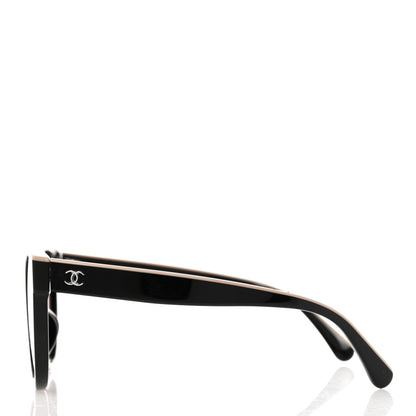 Chanel Acetate CC Butterfly Sunglasses 5414-A Black Beige 3 of 7