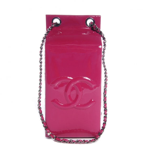 Chanel Patent Milk Carton Bag Dark Pink 1 of 8