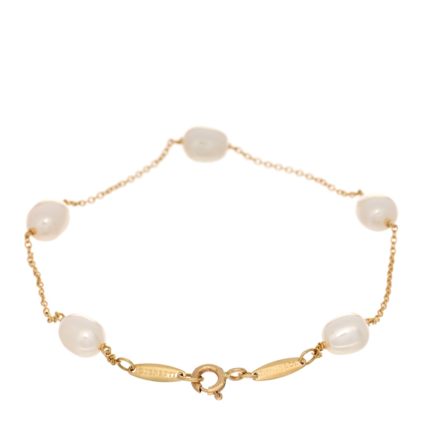18K Yellow Gold Pearl 5.5-6mm Elsa Peretti Pearls By The Yard Bracelet