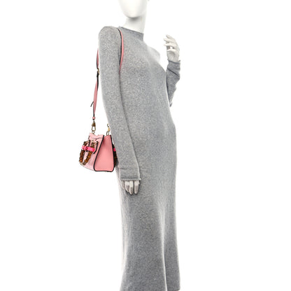 Gucci Wonka Grain Calfskin Mini Diana Tote Bag Wild Rose Fuxia Fluo 2 of 9