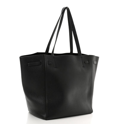 Celine Soft Grained Calfskin Medium Belt Cabas Phantom Black 2 of 8